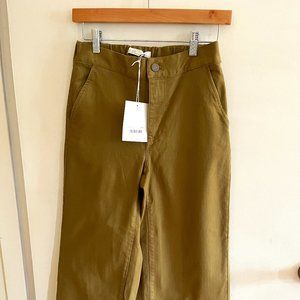 NWT | Oak + Fort  high-rise ankle-length trouser pant